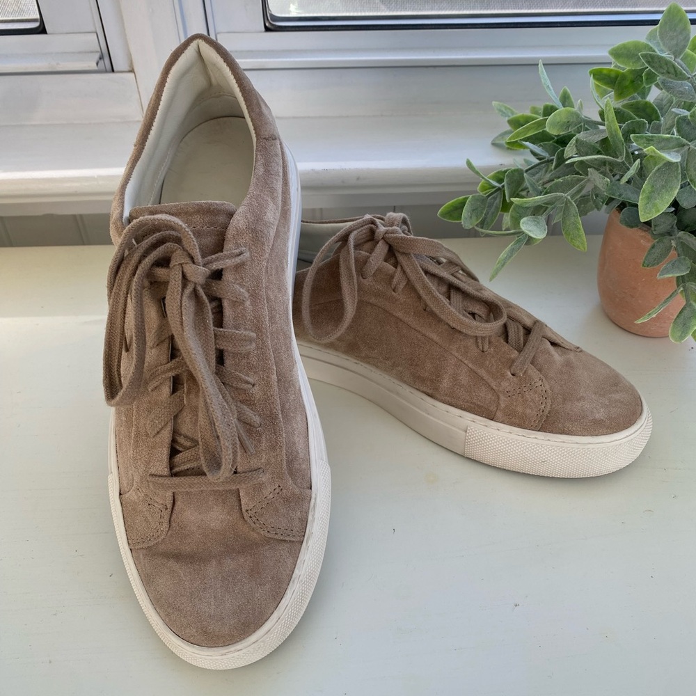 Massimo Dutti suede sneaker. Size 39 brown trainers. EUC.
